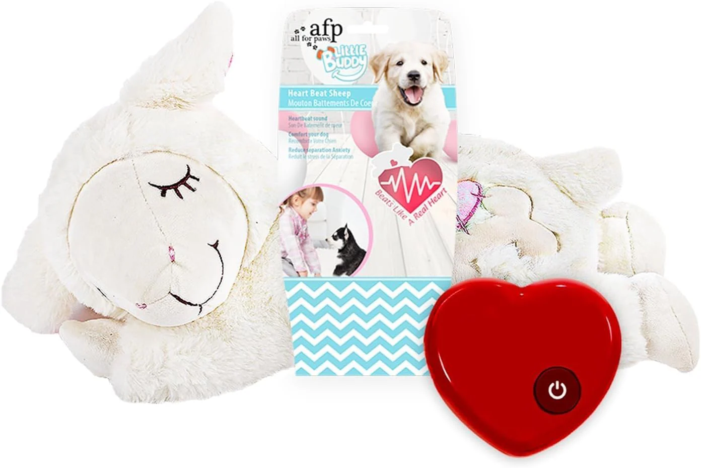 All For Paws Little Buddy Heart Beat - Sheep