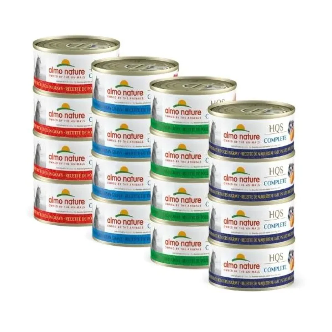 Almo Nature HQS Complete Variety Pack 1 Wet Cat Food 840g - Image 2