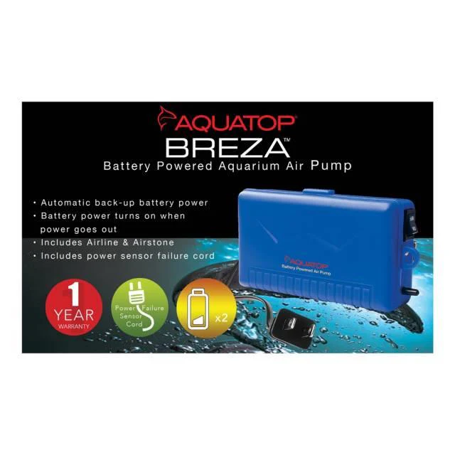 Aquatop Breza Battery Powered Air Pump with AC Power Failure Sensor - Image 2