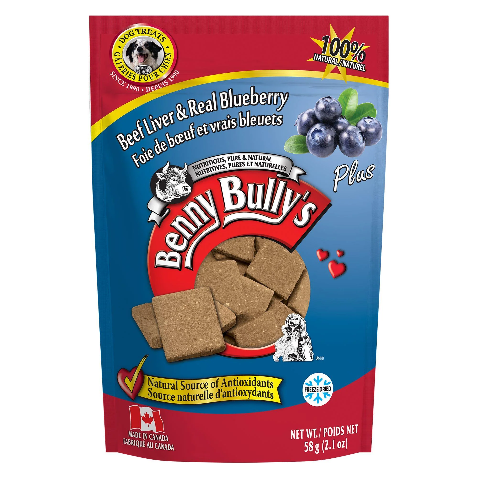 Benny Bullys FD Beef Liver Plus Blueberry 58g