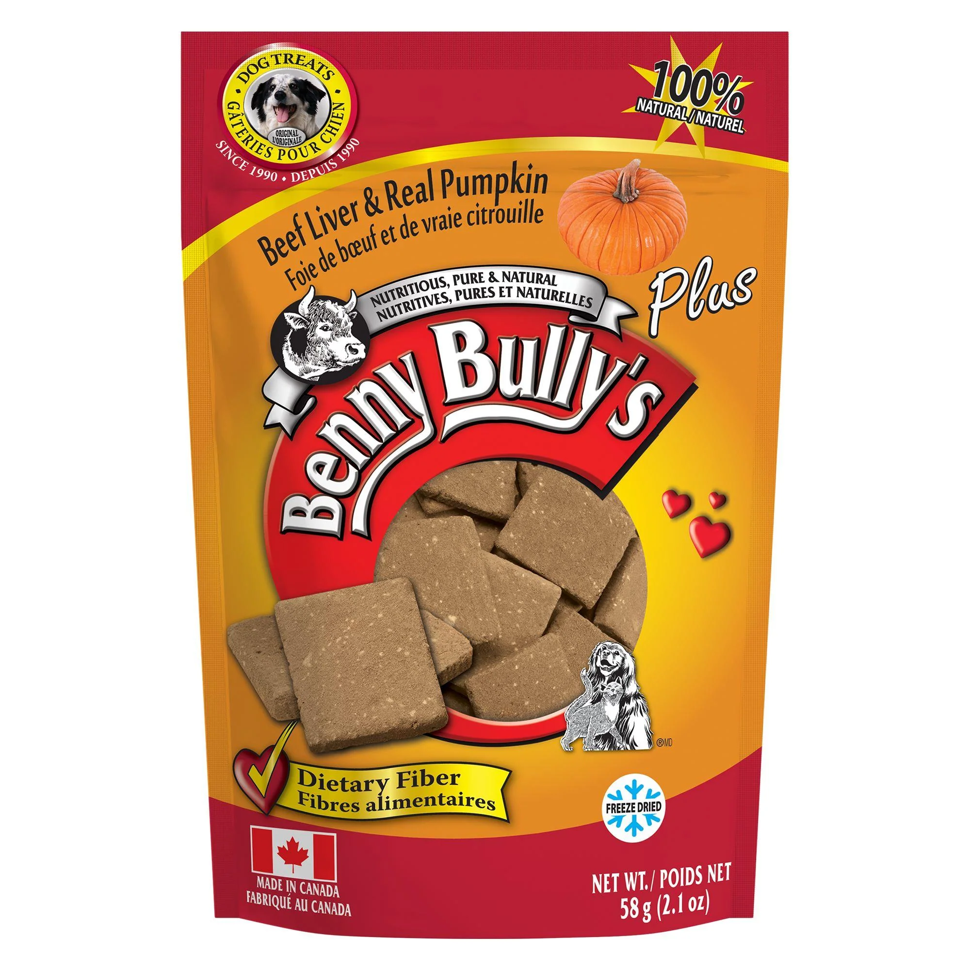 Benny Bullys FD Beef Liver Plus Pumpkin 58g