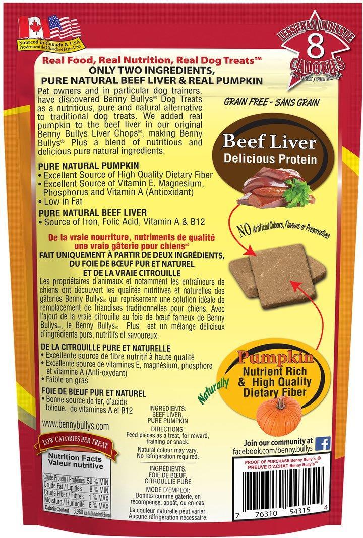 Benny Bullys FD Beef Liver Plus Pumpkin 58g - Image 2
