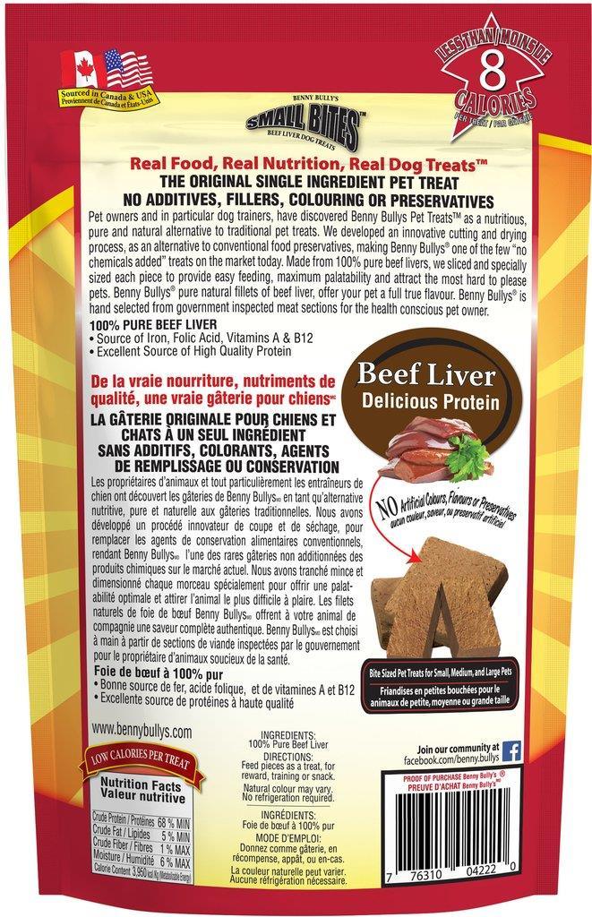 Benny Bullys FD Beef Liver Small Bite 260g - Image 2
