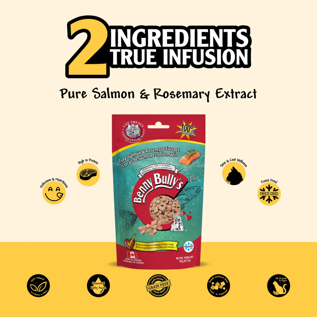 Benny Bully's Salmon Plus Rosemary Cat Treats 20g - Image 3