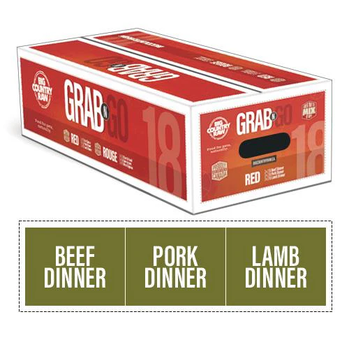 Big Country Raw Grab N Go - Red Deal 18lb