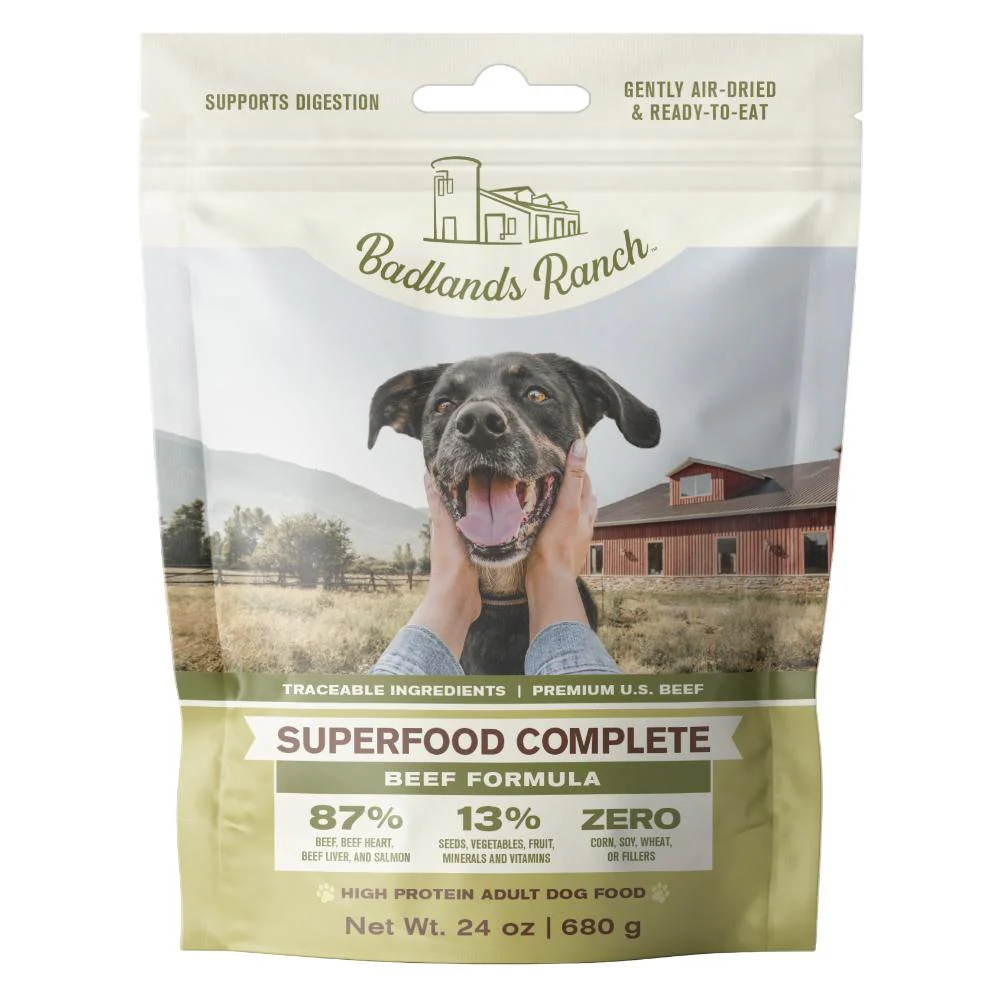 Badlands Ranch Superfood Complete Beef Formula Air-Dried Dog Food - Image 2