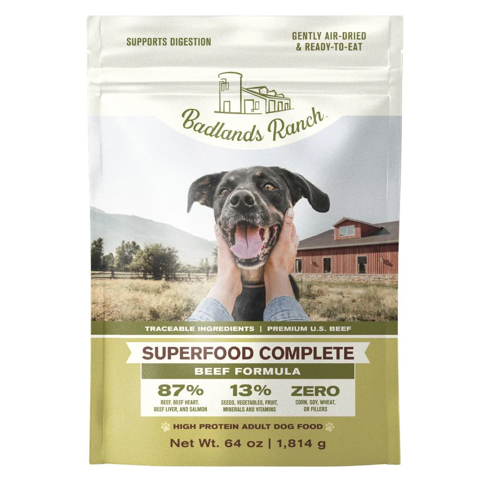 Badlands Ranch Superfood Complete Beef Formula Air-Dried Dog Food - Image 3