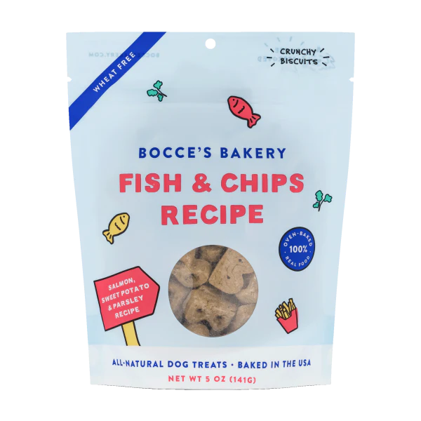 Bocce's Bakery Fish & Chips Biscuits 5oz