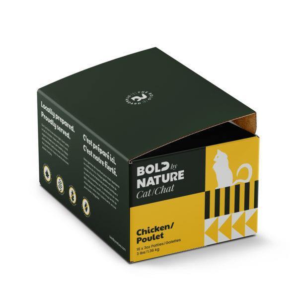 Bold By Nature for Cats - Chicken Patties 3lb