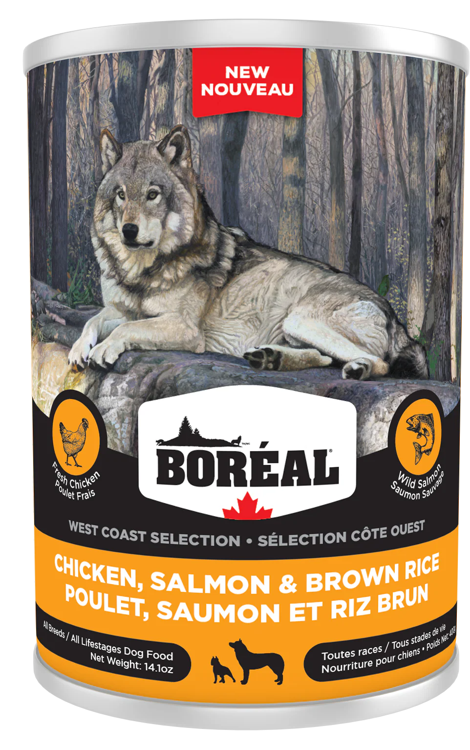 Boreal West Coast Selection - Chicken, Salmon & Brown Rice 400g