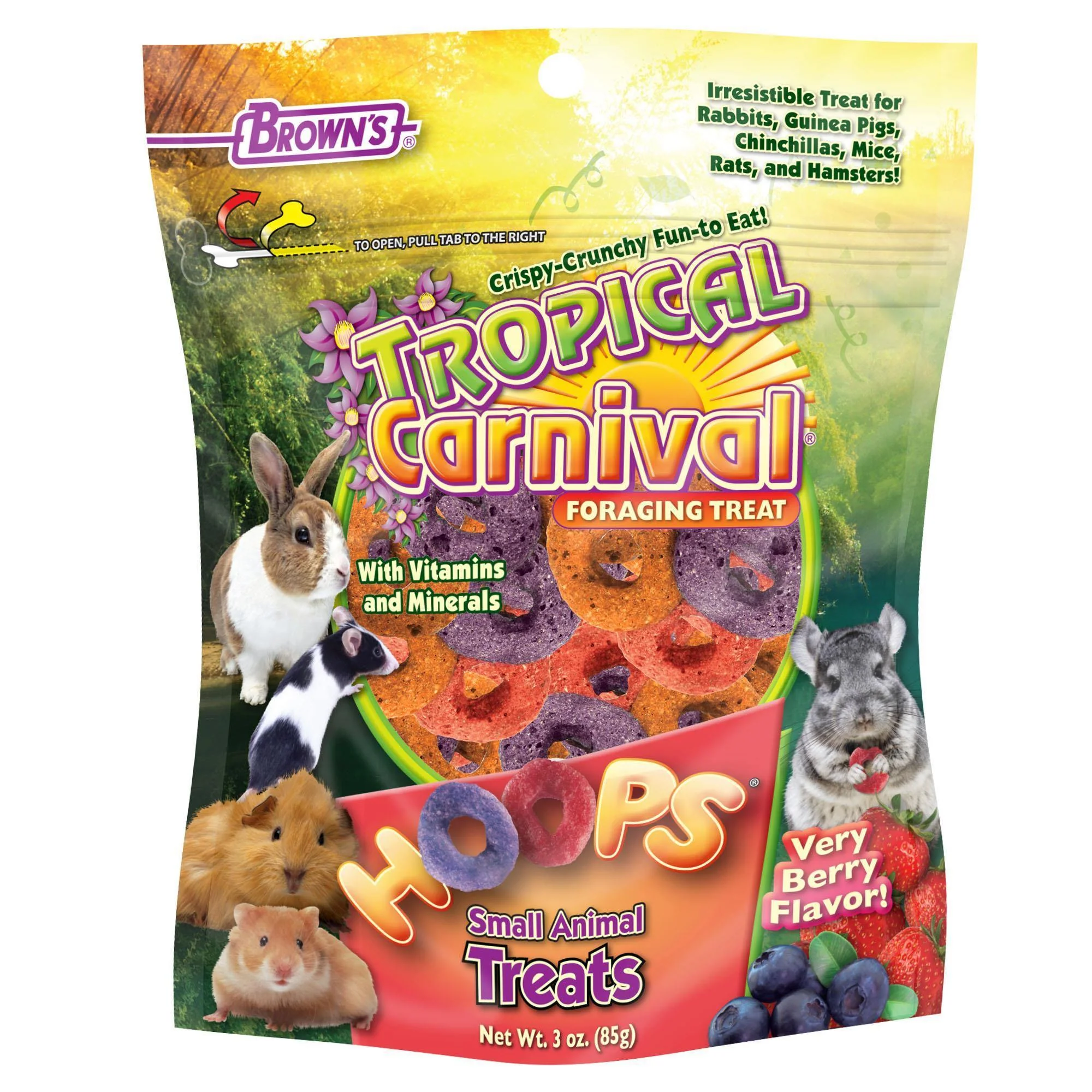 Brown's Hoops - Honey & Strawberry 85g