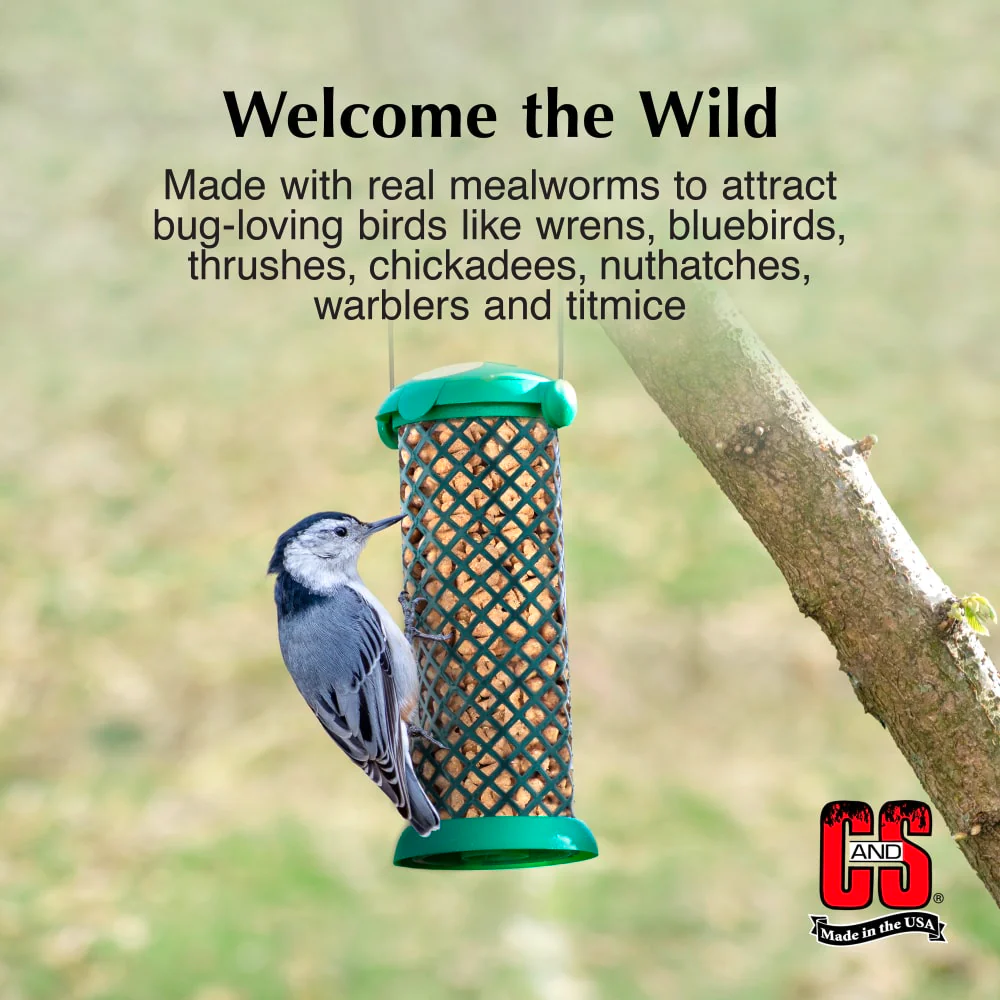 C&S Mealworm Suet Nuggets Wild Bird Food 765g - Image 3