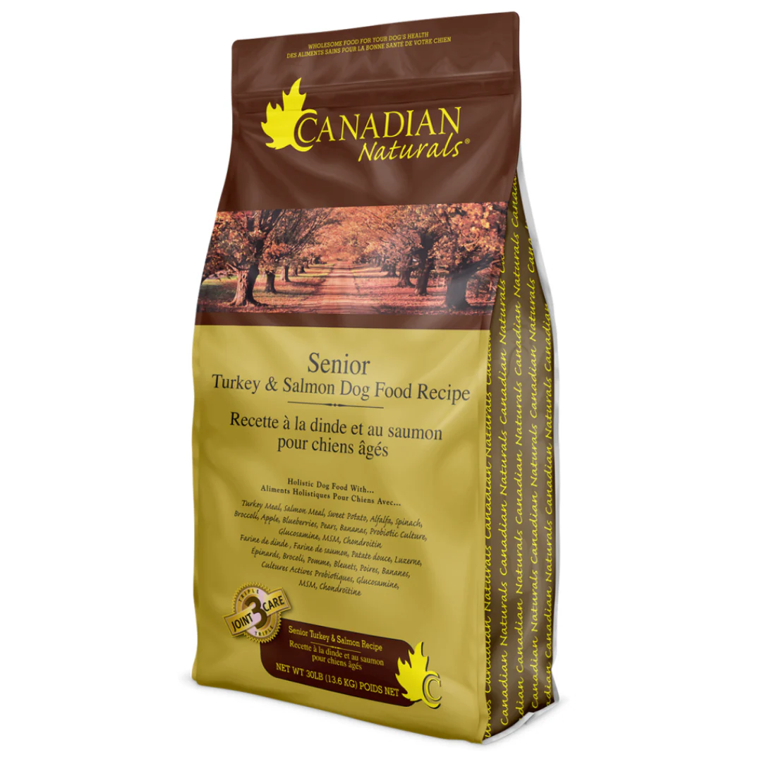 Canadian Naturals Turkey & Salmon Recipe for Senior Dogs 13.6kg