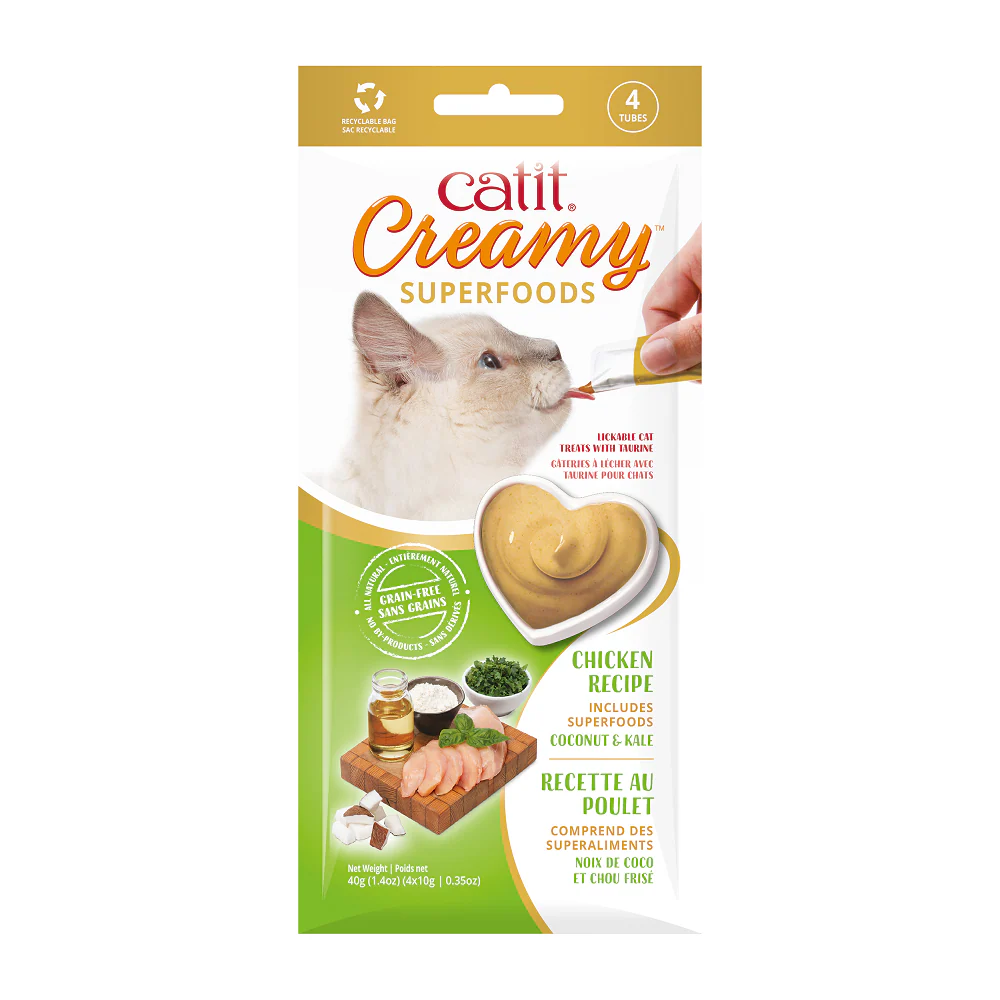 Catit Creamy Lickable Superfood Treats 4-Pack - Image 2