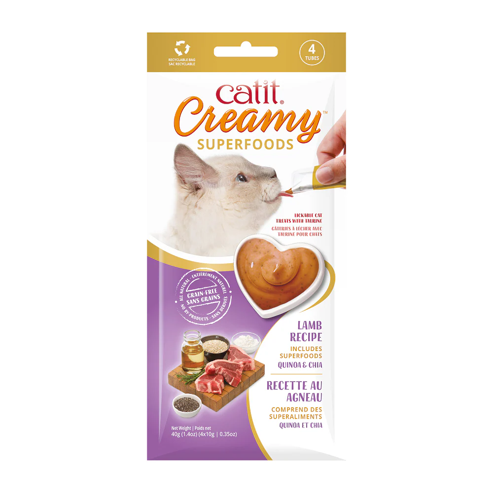 Catit Creamy Lickable Superfood Treats 4-Pack - Image 3