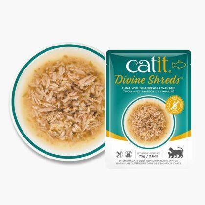 Catit Divine Shreds - Tuna, Seabream & Wakame 75g