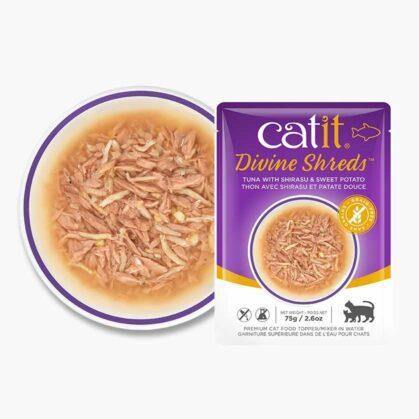 Catit Divine Shreds - Tuna, Shirasu & Sweet Potato 75g