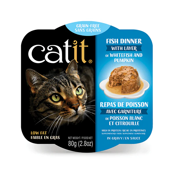 Catit Fish Dinner with Whitefish & Pumpkin - 80 g