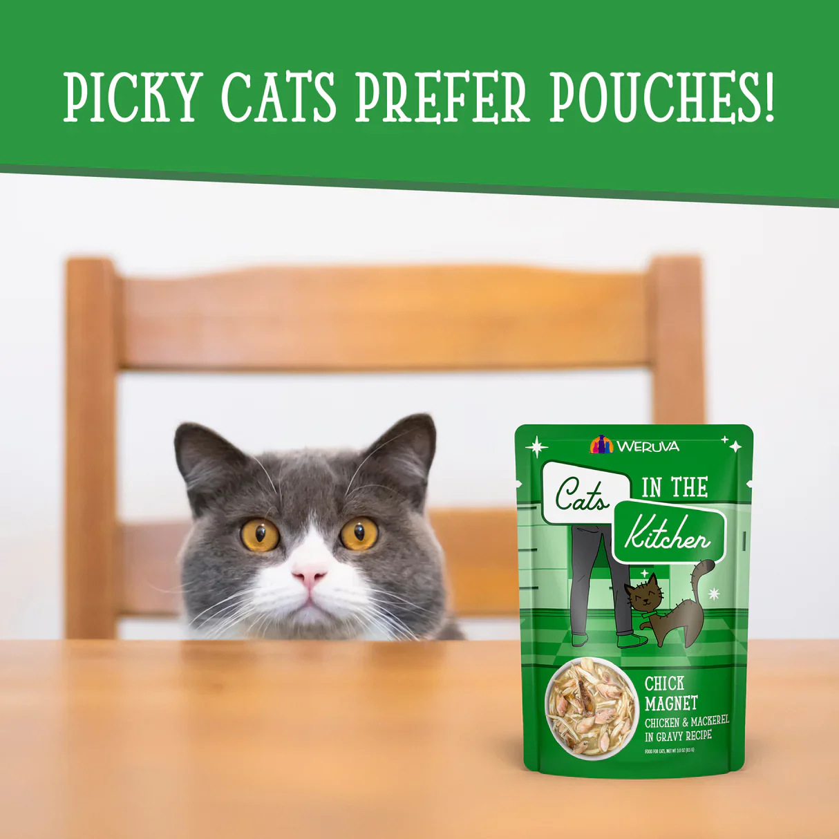 Weruva Cats in the Kitchen Chick Magnet Wet Cat Food Pouch 85g - Image 7