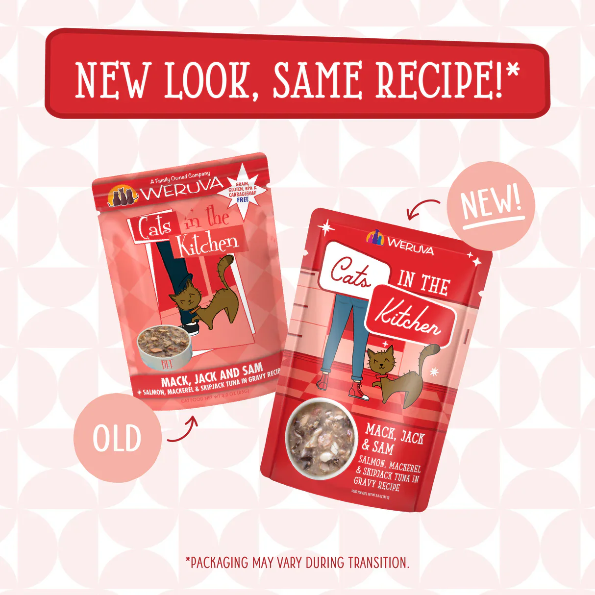 Weruva Cats in the Kitchen Mack, Jack & Sam Wet Cat Food Pouch 85g - Image 5