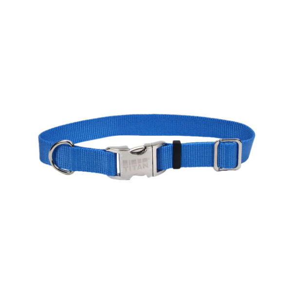 Coastal Pet Blue Lagoon Adjustable Collar with Titan Buckle - Available in 3 Sizes