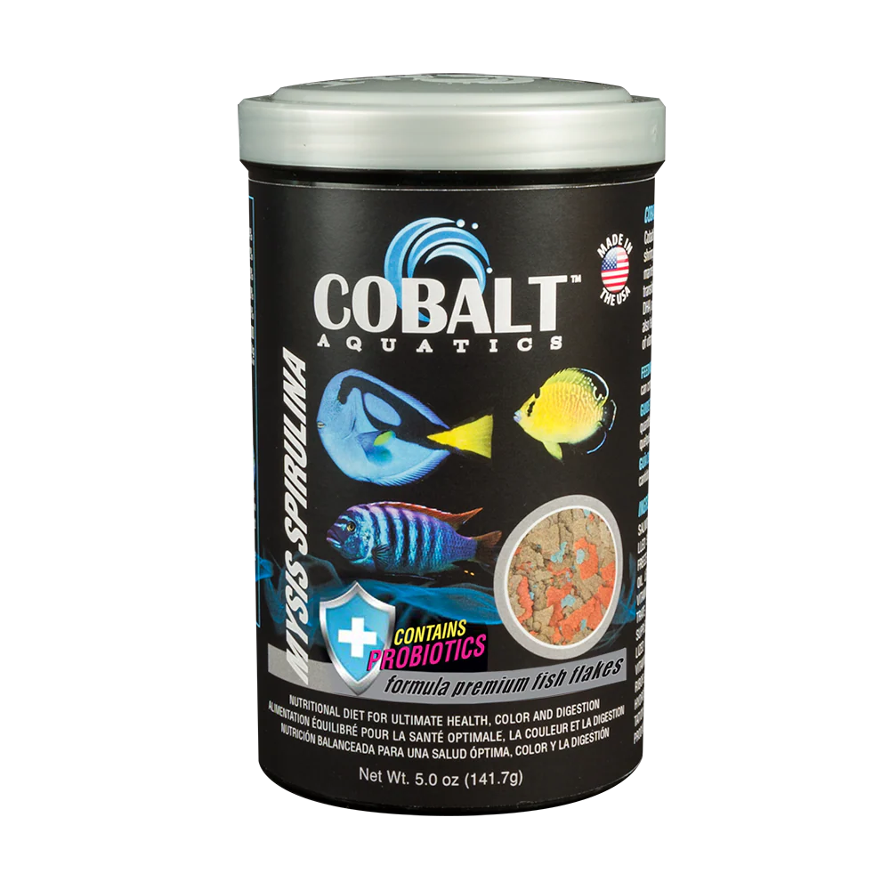 Cobalt Aquatics Mysis Spirulina Premium Fish Flakes 141.7g