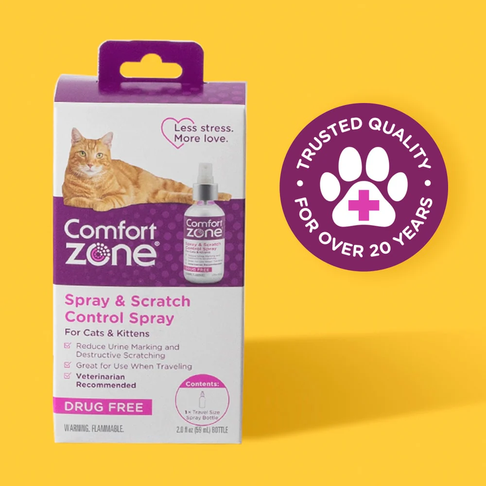 Comfort Zone Spray & Scratch Control Spray for Cats & Kittens 59ml - Image 6