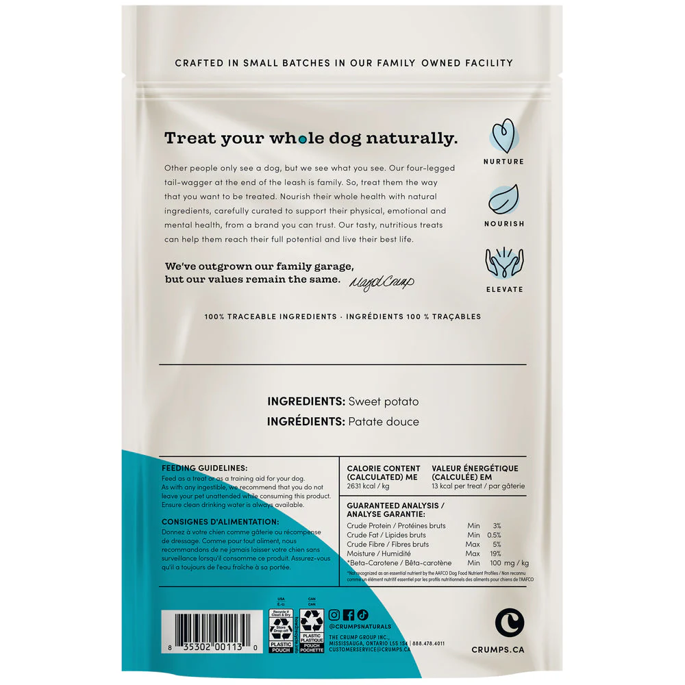 Crumps' Naturals Sweet Potato Fries Dog Treats 280g - Image 2