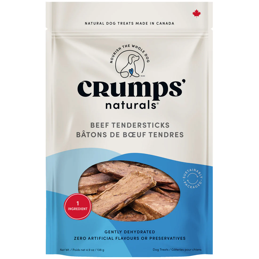 Crumps' Naturals Beef Tendersticks Dog Treats 58g