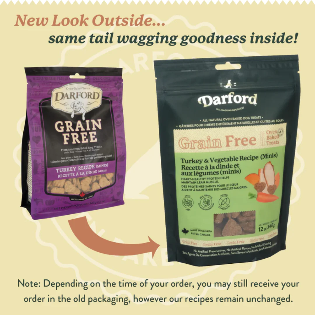 Darford Grain Free Turkey & Vegetable Recipe Mini Dog Treats 340g - Image 3