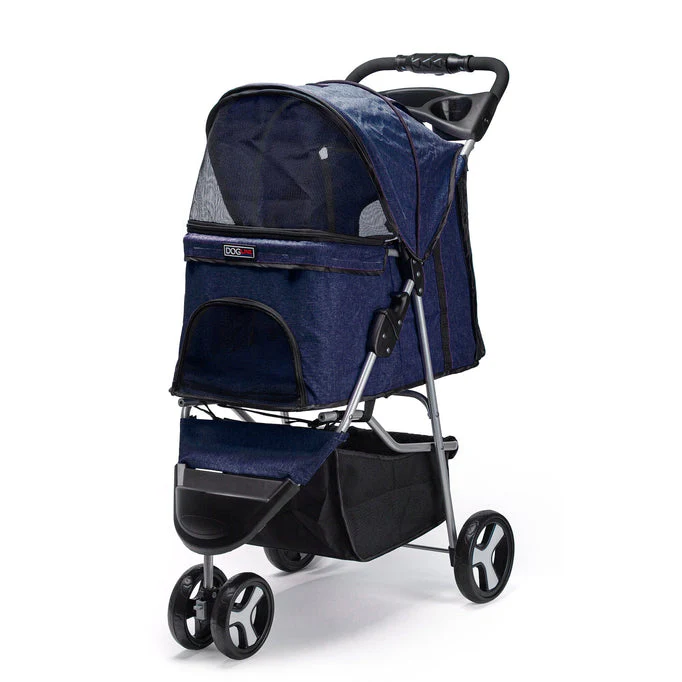 Dogline Casual Pet Stroller - Blue