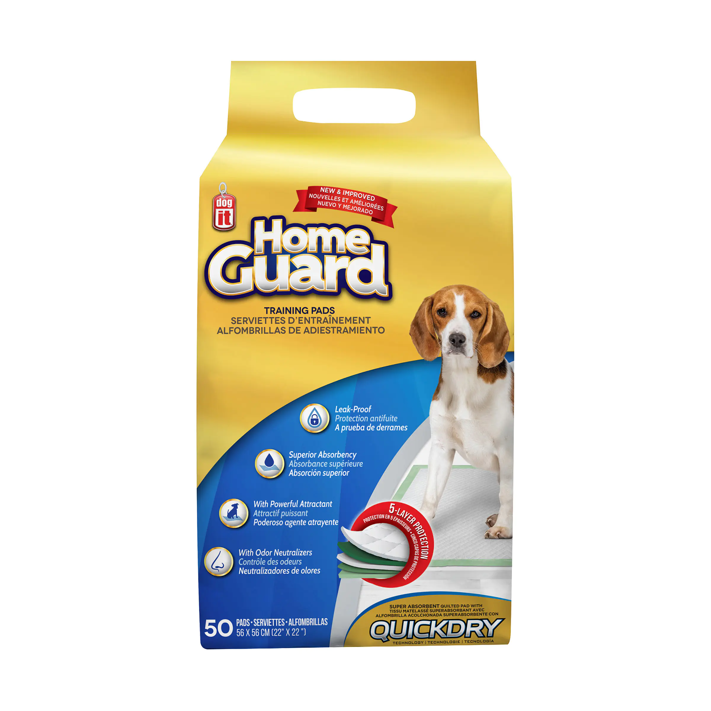 Dogit Home Guard Training Pads 22" x 22" (56 cm x 56 cm) - Image 2