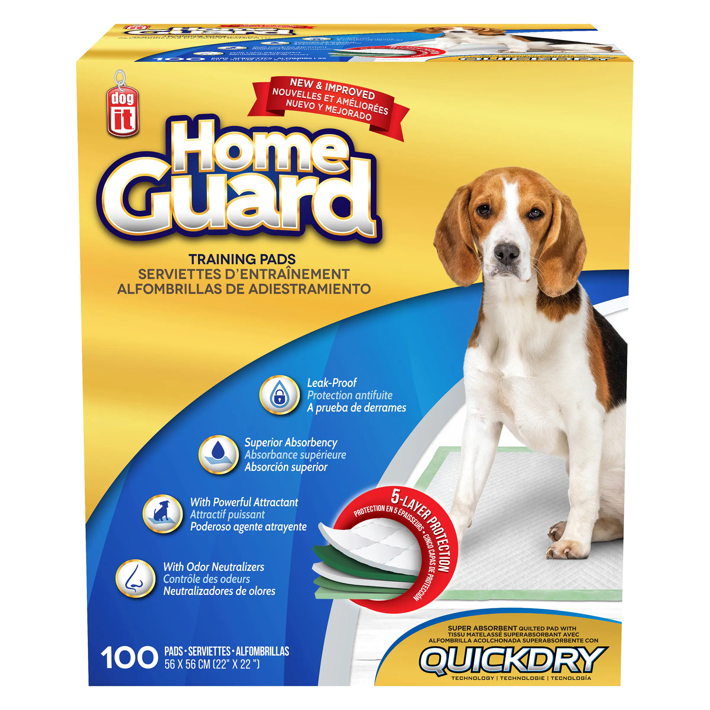 Dogit Home Guard Training Pads 22" x 22" (56 cm x 56 cm) - Image 3