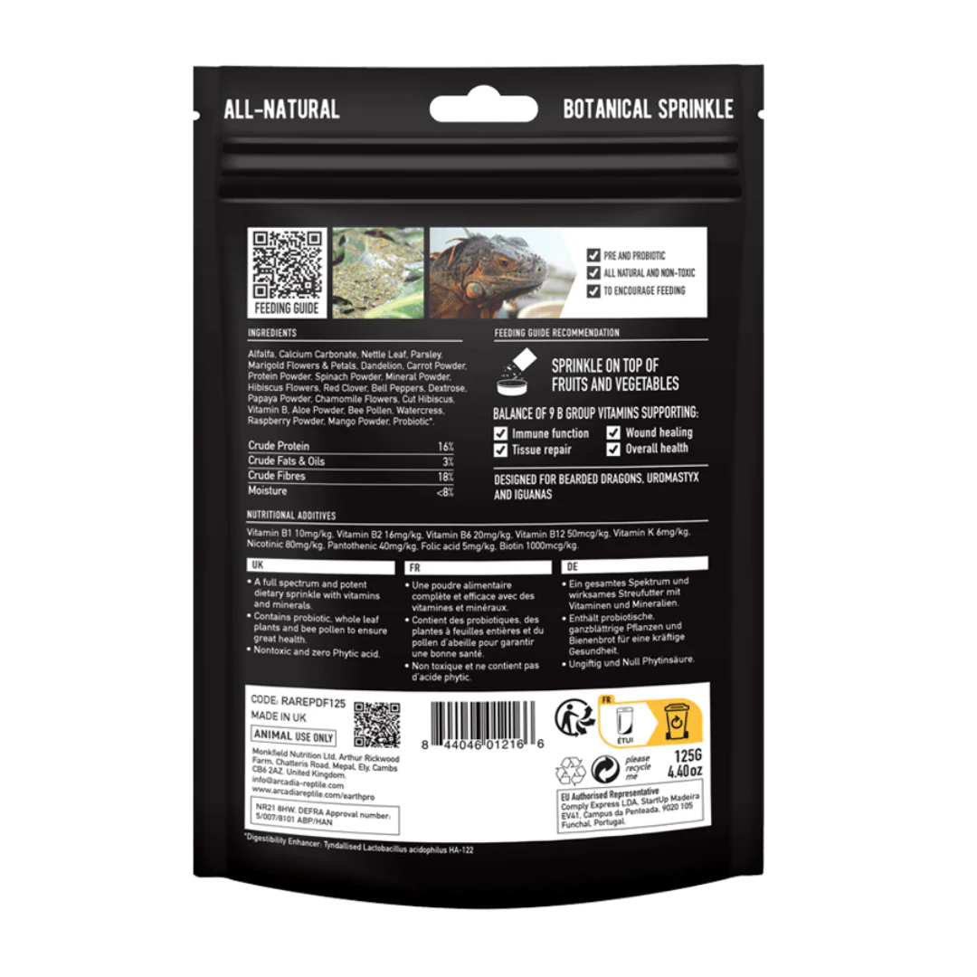 Arcadia DragonFuel Botanical Food Sprinkle 125g - Image 2
