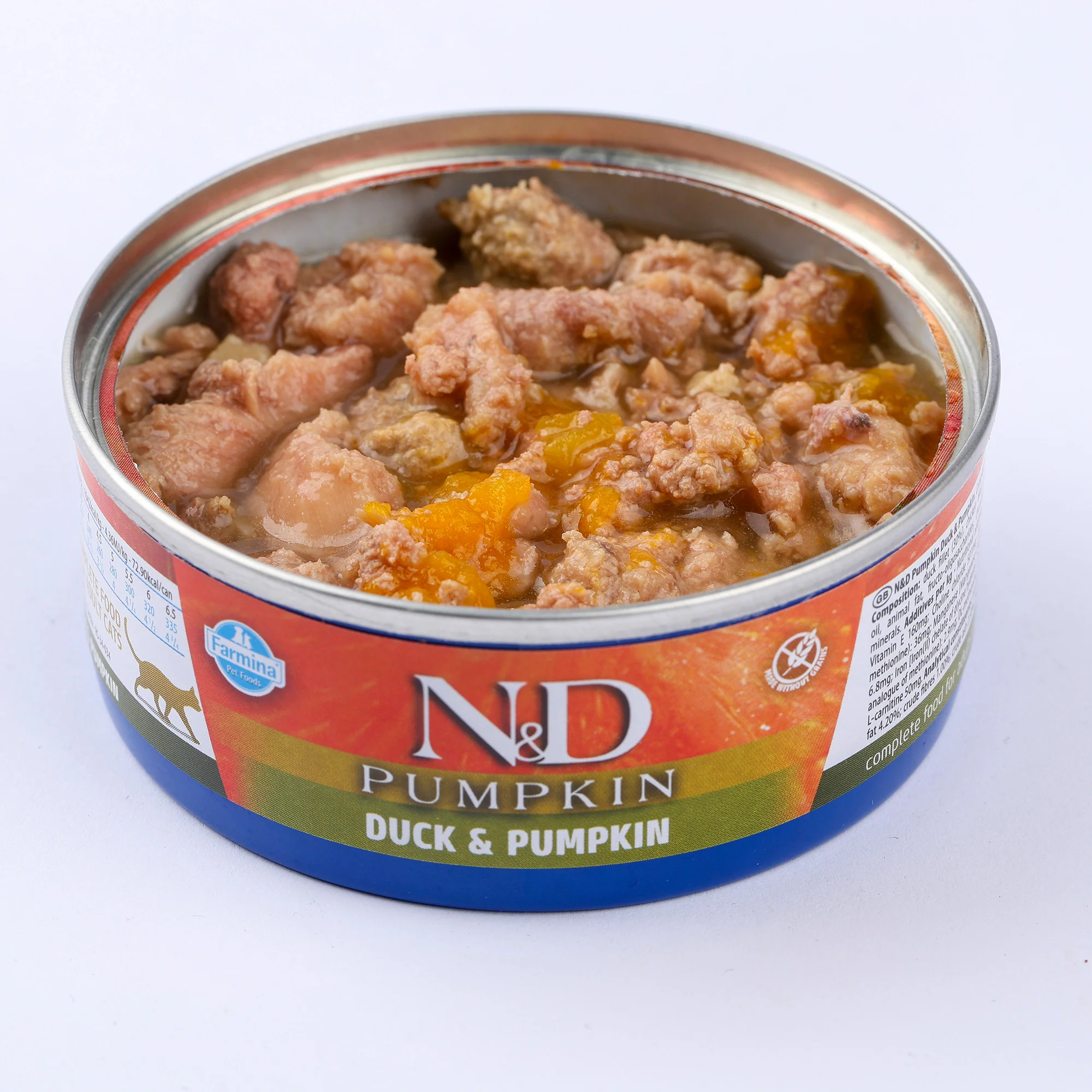 Farmina N&D Pumpkin Duck & Pumpkin Recipe Wet Cat Food 70g - Image 2