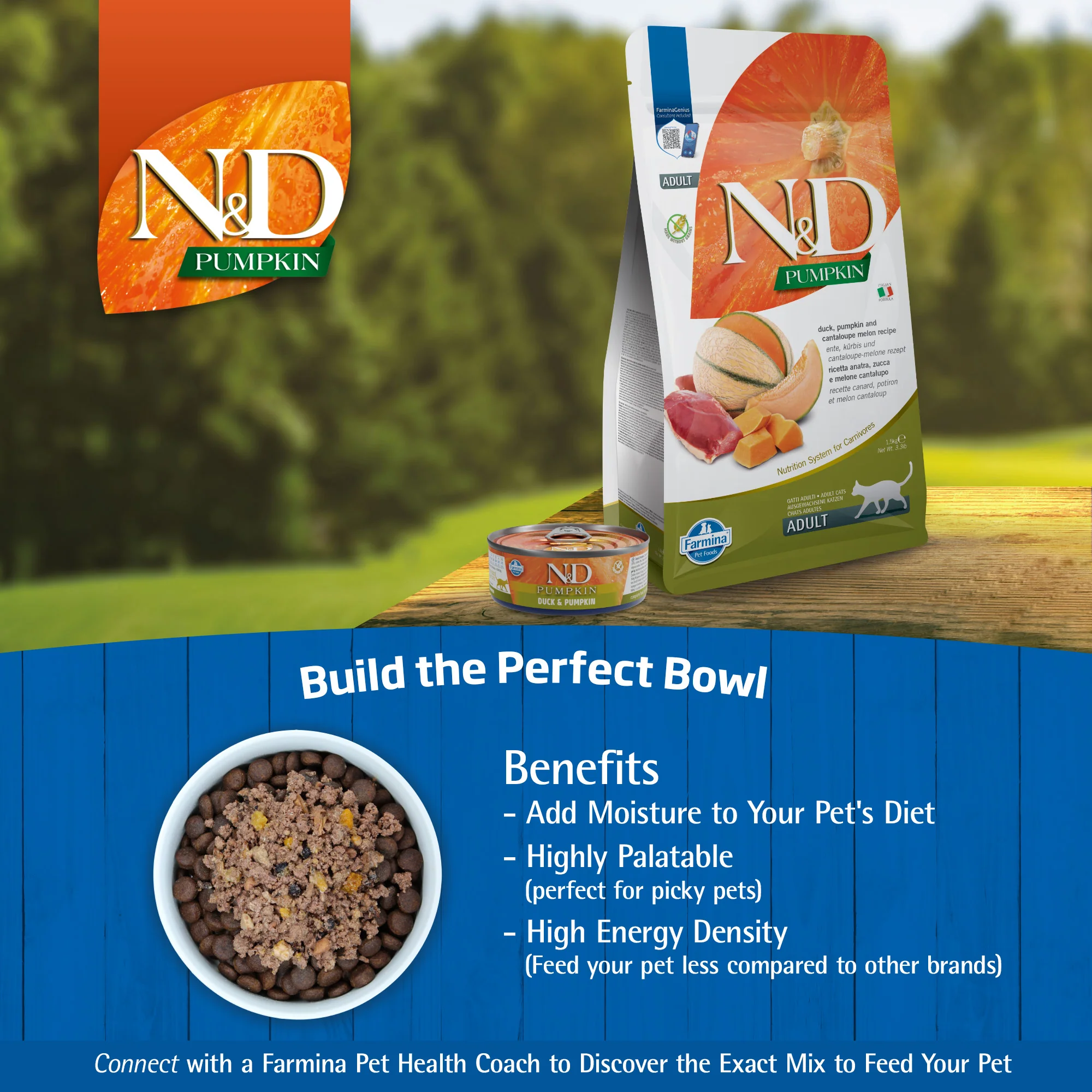 Farmina N&D Pumpkin Duck & Pumpkin Recipe Wet Cat Food 70g - Image 8
