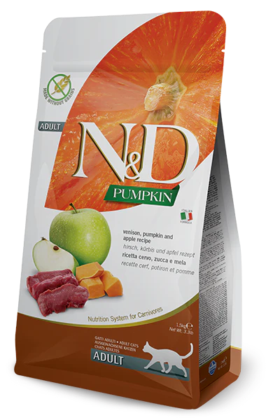 Farmina N&D Cat Food - Pumpkin Venison & Apple