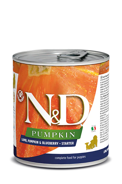 Farmina N&D Puppy Food - Lamb Pumpkin & Blueberry 285g