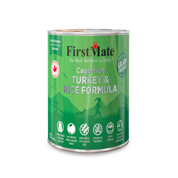 FirstMate Grain Friendly Cat Food - Turkey & Rice 12.2oz