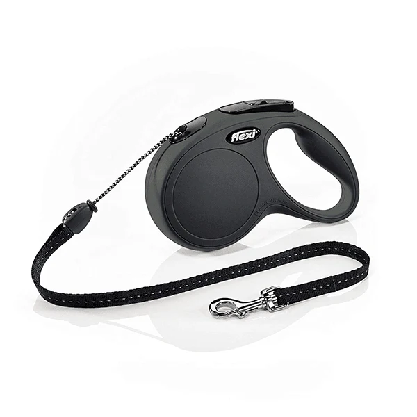 Flexi Classic Black Retractable Leash - Cord - Image 2
