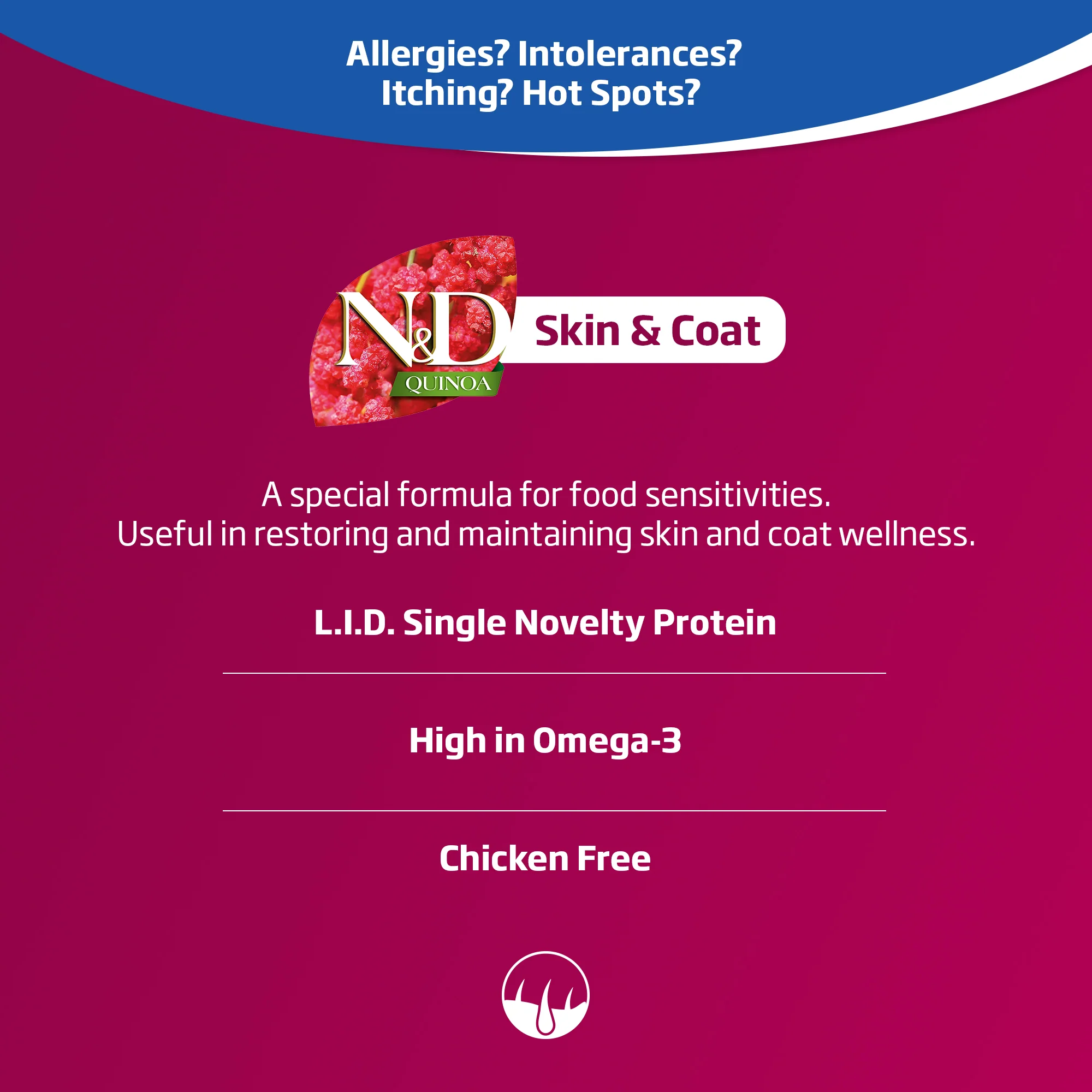 Farmina N&D Quinoa Skin & Coat - Venison & Coconut Recipe Wet Cat Food 80g - Image 3