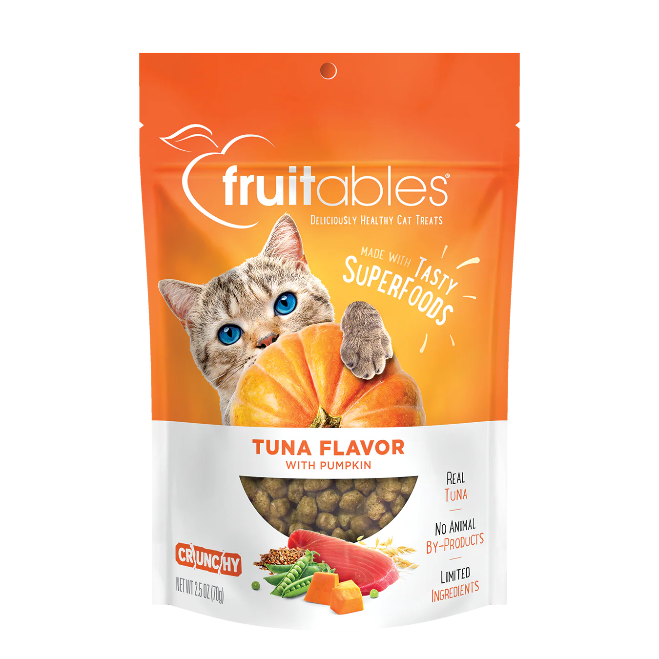 Fruitables Superfoods Cat Treats Tuna & Pumpkin 2.5oz