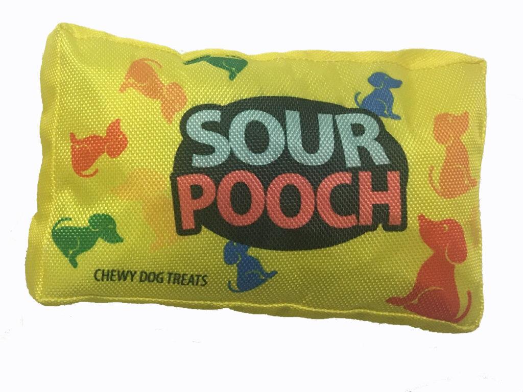 Fun Candy Plush Dog Toy - Sour Pooch