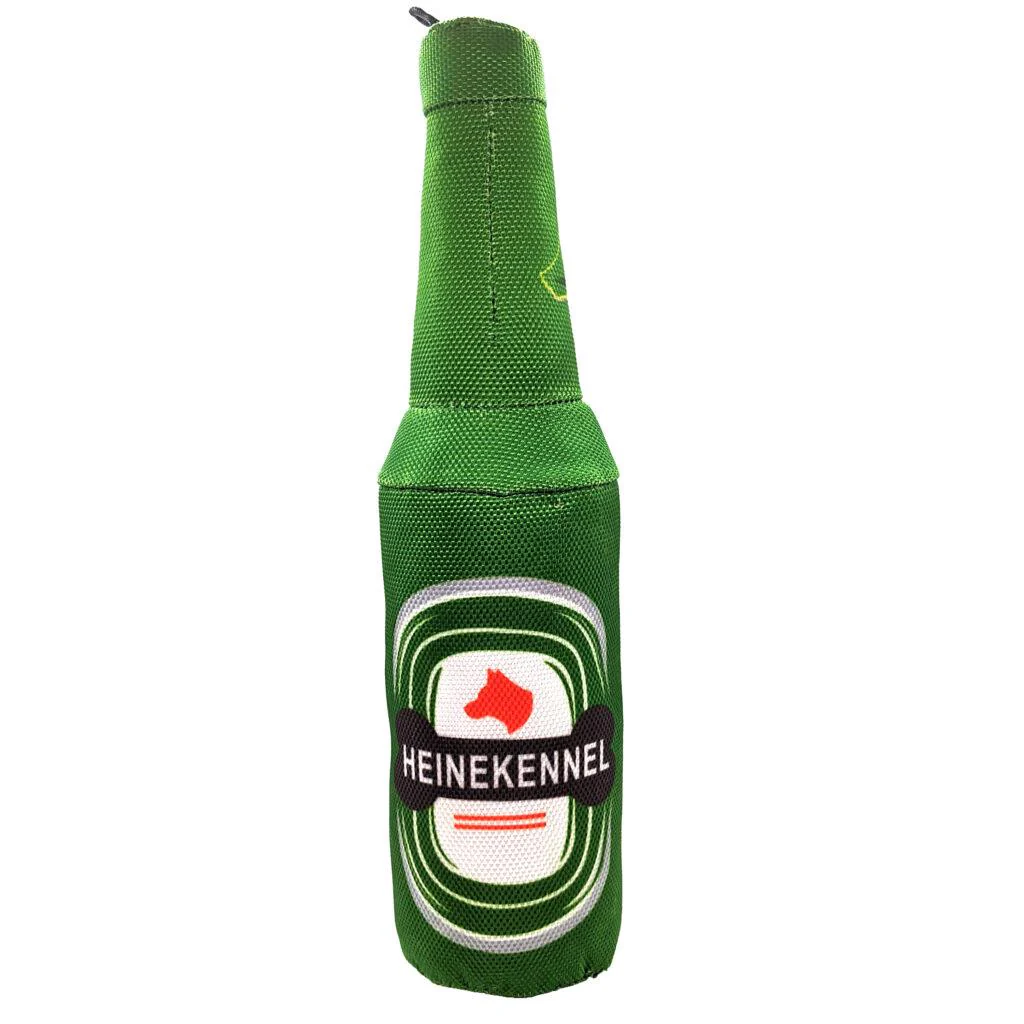 Fun Drink Plush Dog Toy - Heinekennel