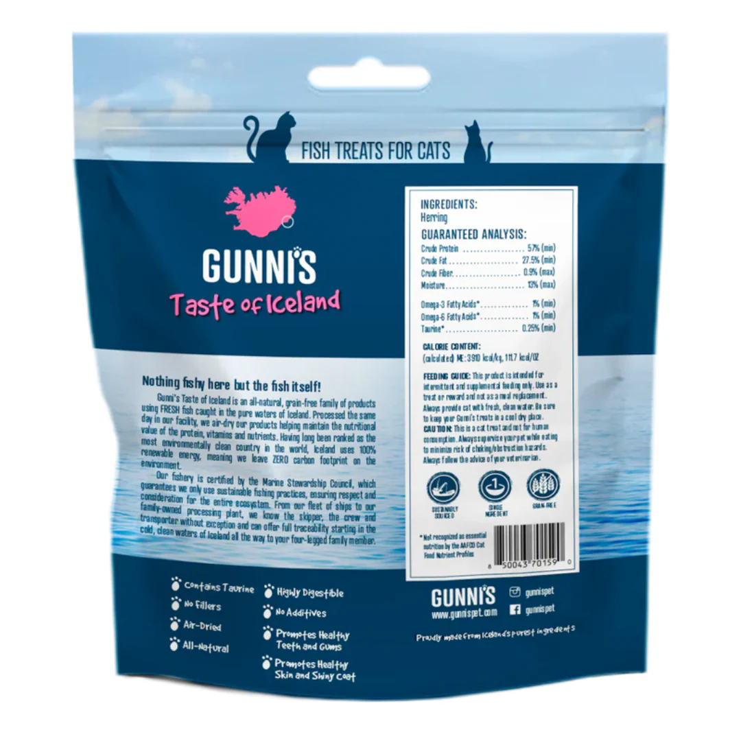 Gunni's Whole Herring Cat Treats 42.5g - Image 2
