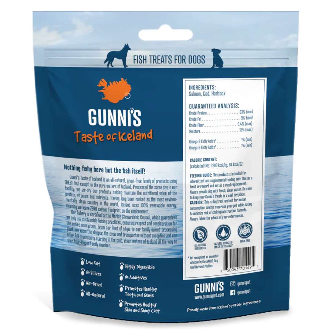 Gunni's Salmon Wafers Dog Treats 141g - Image 2