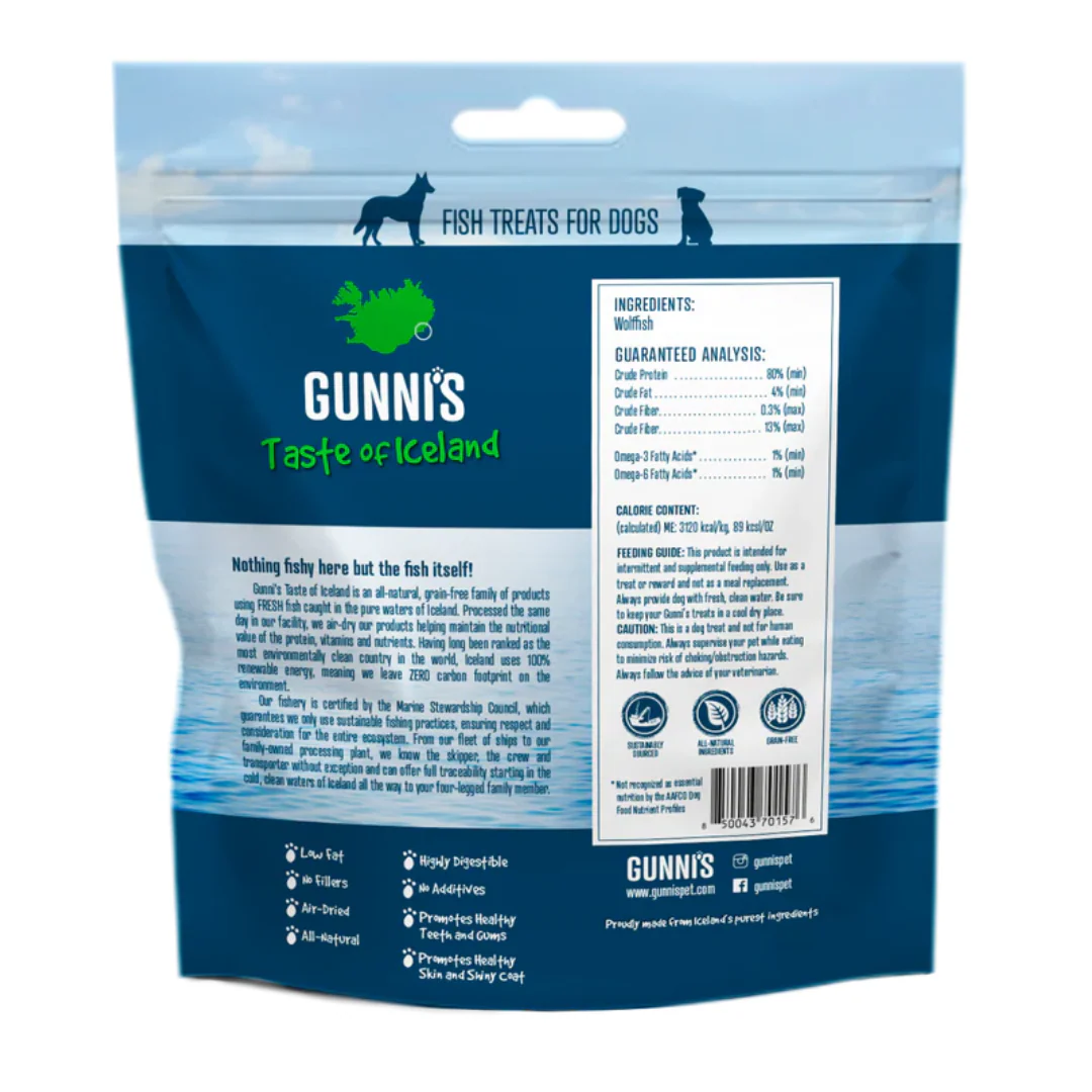 Gunni's Wolffish Baby Bites Dog Treats 71g - Image 2