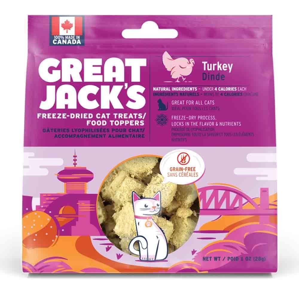 Great Jack's Freeze Dried Cat Treat & Topper - Turkey