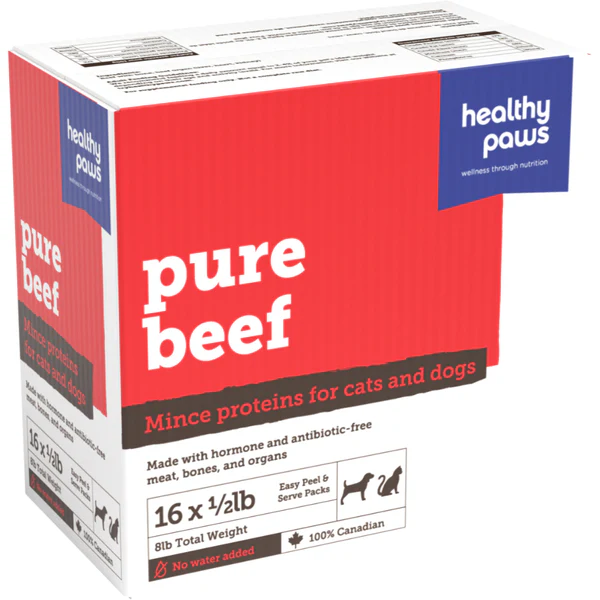 Healthy Paws Mince Patties Beef/Organ 8lb