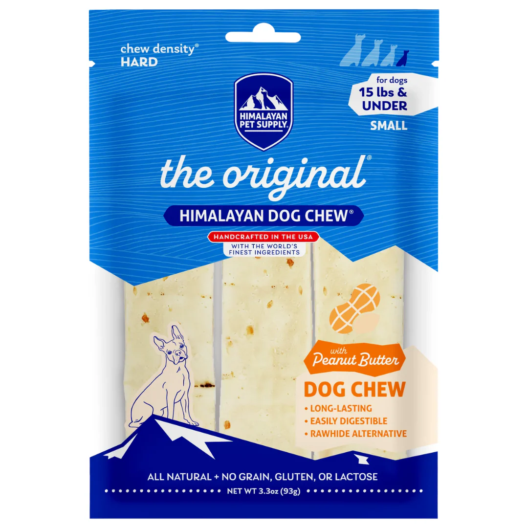 The Original Himalayan Dog Chew with Peanut Butter Small 3-Pack 93g